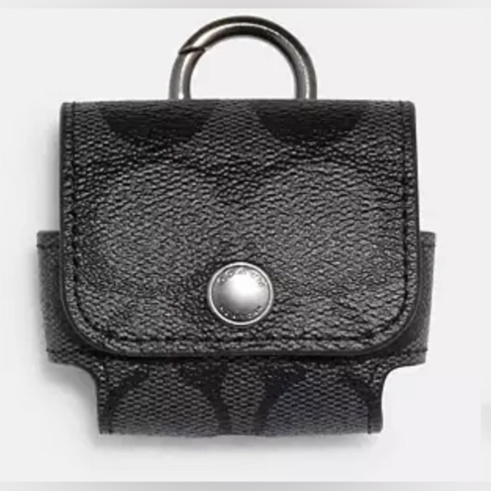 NWT Coach Monogramed Earbud Case- Large